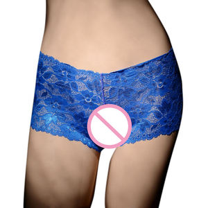 Pantaloncini in Velluto per Donna, Tanga Elasticizzato, Mutandine Senza Cavallo con <span class=keywords><strong>Pizzo</strong></span>, Slip Romantici a Vita Bassa, <span class=keywords><strong>Culotte</strong></span> Sexy - Product Image 4