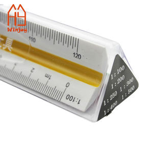 Promosyon dijital ölçekli cetvel, marangoz cetvel, özel baskı ambalaj ile mühendis için plastik üçgen cetvel - Product Image 6