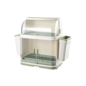 ชั้นวางจานหลายชั้นแบบมีฝาปิด ขนาดใหญ่ รูปทรงสี่เหลี่ยม สำหรับเก็บภาชนะบนโต๊ะอาหาร ชาม จาน จากเจียหยาง - Product Image 2