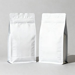 أكياس قهوة سوداء من رقائق الألومنيوم بسعة 250 جرام و500 جرام و1 كيلوجرام مع صمام وقاع مسطح، أكياس تعبئة قهوة بسعة 5 رطل مع صمام وسحاب - Product Image 5