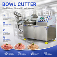 Hachoir-mélangeur industriel à grande vitesse en acier inoxydable 304 pour la transformation alimentaire (saucisses, boulettes de viande et pâtés)
