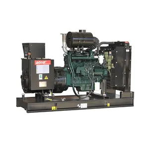 AOSIF Generator Diesel Tiga Fase AC, Generator Listrik Diesel Portabel dengan Mesin Doosan 40KVA 30KW untuk Dingin