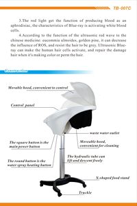 Manufacture Directe Taux De <span class=keywords><strong>Rachat</strong></span> Élevé Ozone avec 7 LED Lumière Cheveux Vapeurs Professionnel Salon De Coiffure Équipement Durable Vapeur - Product Image 6