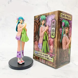 19cm selling products 2022 toy Wholesale One Pieced Wano Kingdom Anime One Pieced Figure Otama KOZUKI HIYORI Luffy vs MASEKOYA