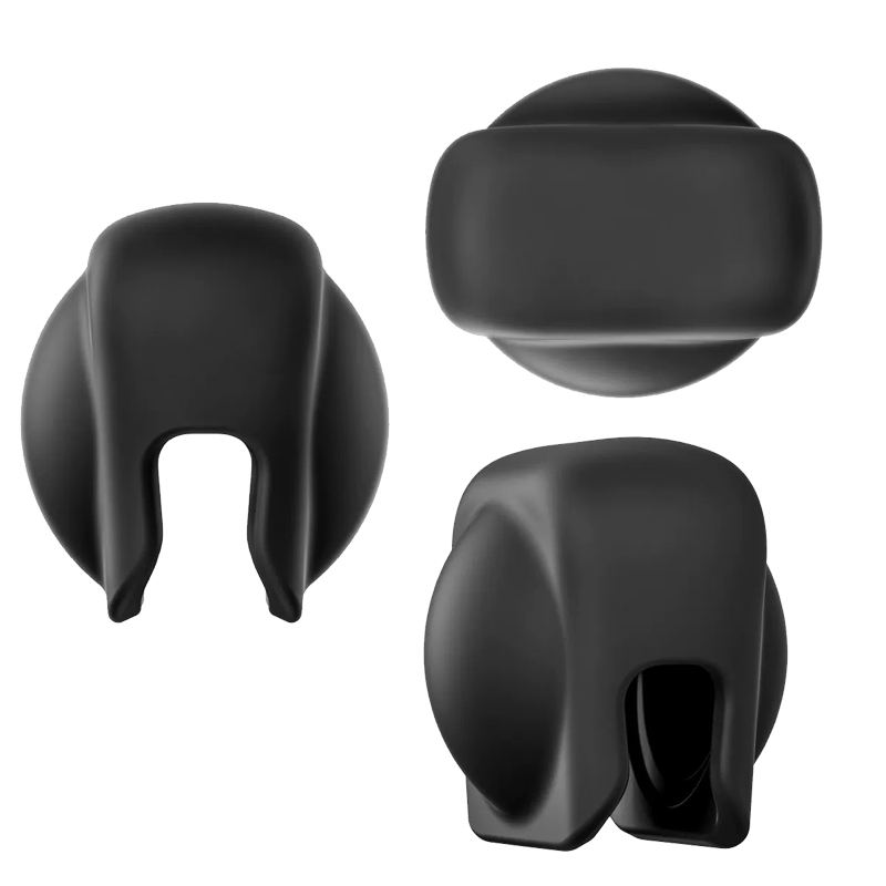 Black Durable Len Cap for Insta360 X3 Soft Silicone Protective Case Cover Protector for Insta 360X3 Action Camera Accessory