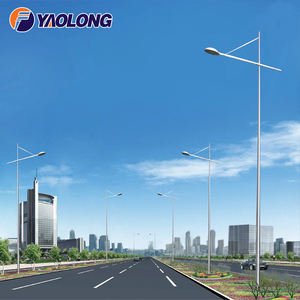 <span class=keywords><strong>Lampadaire</strong></span> en acier à bras unique 20ft 25ft 30ft 40ft aluminium LED <span class=keywords><strong>lampadaire</strong></span> en métal durable à énergie solaire - Product Image 2