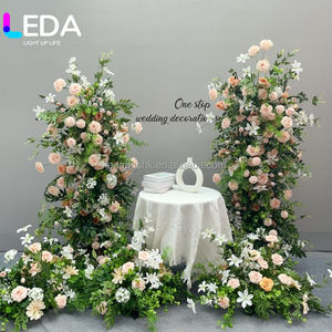 Hilera de Plantas Verdes LEDA, Rosas Decorativas para Bodas, Hilera de Hortensias para Pasillo de Escenario, para el Día de San Valentín y Bodas - Product Image 6