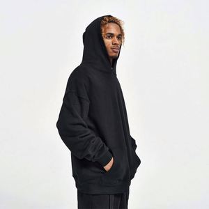 Sweat à capuche de haute qualité avec logo personnalisé, 100% coton, en molleton français, unisexe, personnalisable, épais, surdimensionné, pour homme - Product Image 2