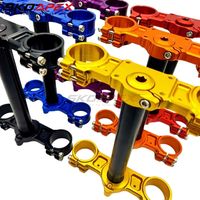 Conjunto de Abrazadera Triple CNC de Aluminio para Horquilla Delantera y Vástago de Dirección de Moto Eléctrica Sur Ron Light Bee - Piezas de Mejora para Chasis
