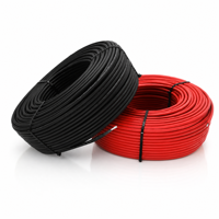 Cable de Construcción de Cobre Estañado Trenzado con Aislamiento XLPO, Clasificación de 300V, Diámetro de 1-16mm2, Rollo Rojo y Negro para Cableado Doméstico
