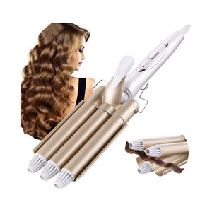 Rizador de Pelo Eléctrico Iónico de <span class=keywords><strong>Tres</strong></span> Barriles con Tecnología PTC y Control por Aplicación, Ideal para Uso Doméstico - Product Image 3