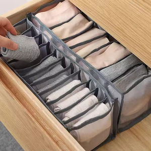 Boîte de rangement pliable en maille pour sous-vêtements, chaussettes et soutiens-gorge, type tiroir, pour organisation de placard domestique - Product Image 2