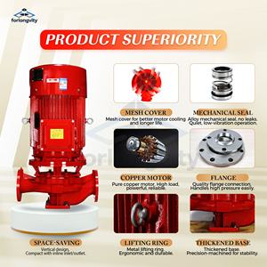 משאבת אנכי xbd מים חמים משאבת אנכי עבור מערכת הידרו כונן חשמלי חזק המתנה סט 2.25mpa לחץ 333l/s זרימת - Product Image 3