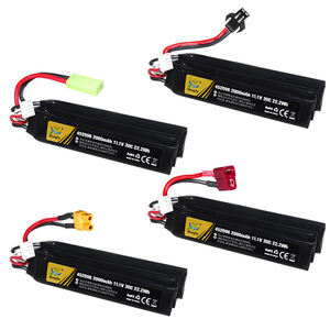 Paket Baterai Lithium-Ion Polimer 2000mAh 111V yang Dapat Diisi Ulang dengan Pistol Mainan Peluru Lunak Berlapis Logam Emas - Product Image 5