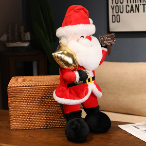 Père Noël en peluche géant, décorations en peluche douces, jouets en peluche géants, poupées de Noël, poupée de Père Noël - Product Image 5