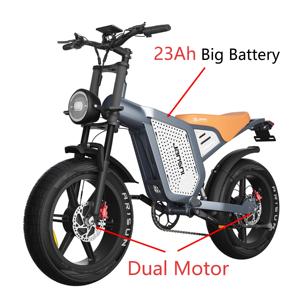 Vélo électrique haute vitesse pour adultes, E-Fatbike, moteur brushless, double moteur à moyeu, vélo électrique de route pour adultes - Product Image 1