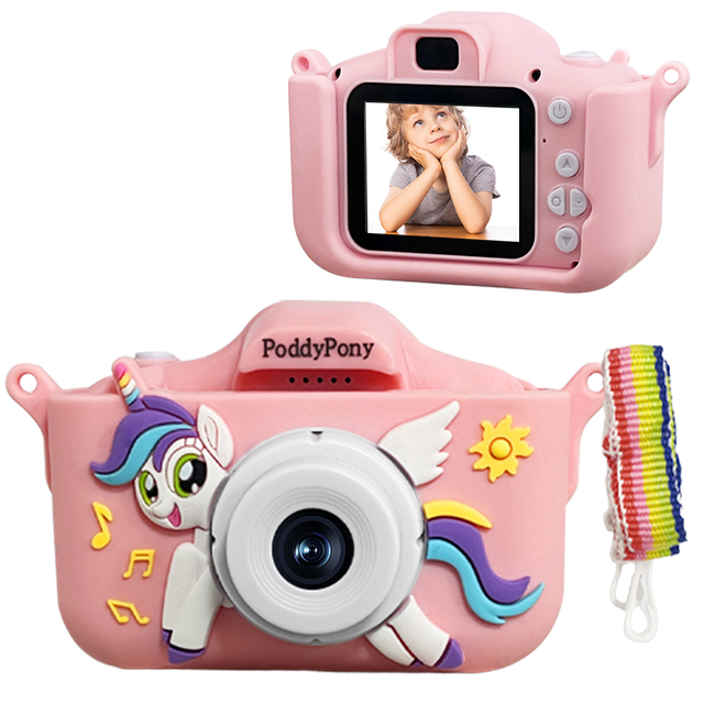 Unicorn Kids Mini Digital Video Game Camcorder Camera HD 1080p 2 Inch Screen Toddler Camera Upgrade for Kids