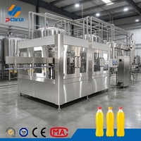 Ligne de production entièrement automatique de haute qualité, directe d'usine, 3 en 1, pour boissons gazeuses, eau, cola, sprite, machine de remplissage