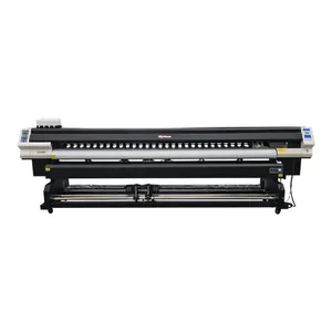 3.2m Eco Solvant Encre Grand Format Imprimante Bannière Extérieure Bâche Vinyle 2 Tête i3200 Semi-Automatique 1600mm Impression Meilleur Prix