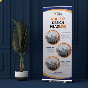 Foldable Portable Lightweight Stable Easy Install Roll up <b>Banner</b> for Trade Show Booth - Product Image 4