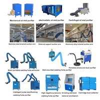 Extracteur de fumées de soudage CE ISO Fengshen avec bras articulé 1,1 kW 1650 m³/h pour atelier industriel, garantie 1 an