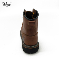 Sepatu Bot Kulit Suede Sapi Hangat Pria Berkelas Tiongkok Coklat