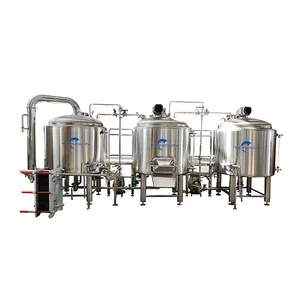 Commercial 600 Litre 3 Vessels Premium Stainless Steel Dimple Plate Jacketed Tanks Beer Brewing System Standard Design Equipment