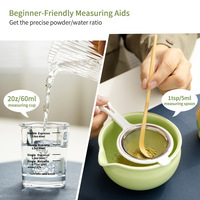 Astief-Ensemble de boîte-cadeau pour cérémonie du thé en carton ondulé, outils de matcha, fait main, logo personnalisé