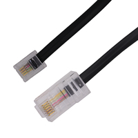 Cable de Comunicación de 5 Metros RJ11 6P4C a RJ45 8P6C para Conectar la Línea Telefónica a la Internet