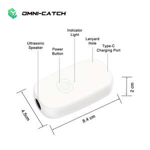 Répulsif à ultrasons portable pour chiens - Dispositif anti-aboiement portatif avec trou de suspension pour la promenade, la randonnée et l'entraînement - Product Image 4