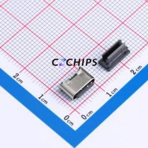 TYPEC-251Y-ARP6L55 USB Connector SMD Connector ( Connector Type: Type-C )( Gender: Female )( Mounting Type: Vertical Mount ) - Product Image 1