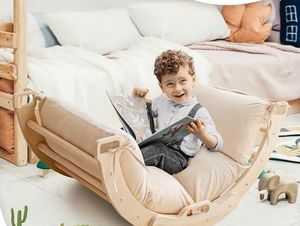 Juego Montessori de madera para niños de 2 a 4 años, juego de patio interior, triángulo de escalada transformable, <span class=keywords><strong>gimnasio</strong></span> en casa, dormitorio para niños, comedor, <span class=keywords><strong>gimnasio</strong></span> para bebés - Product Image 4