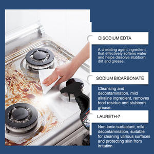 JAKEHOE Spray nettoyant dégraissant multifonctionnel pour cuisinière à gaz, éclaircit et nettoie la cuisinière à l'état neuf - Product Image 4