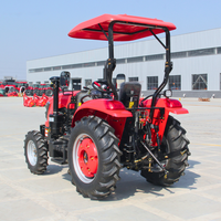 Tracteur agricole compact TE Euro5 25HP 35HP 40HP 50HP 60HP 70HP pour jardin, pelouse et ferme, avec pneus larges, charrue et disque, similaire à Deere