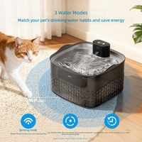 Fontaine à eau portable entièrement automatique pour chats et chiens avec rayons infrarouges, conception détachable, rechargeable, en matériau PC
