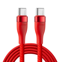 Cable de Alimentación de Cobre Puro de 1M con USB-C a USB-C, Carga Rápida de 3A y 60W PD, para MacBook Pro y Teléfonos Móviles Android
