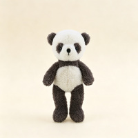 Collection d'animaux en peluche Kawaii, fourrure bouclée ultra douce, panda, lapin, singe, logo personnalisé, jouet en peluche promotionnel pour boutique