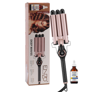 ENZO EN-1968 vente en gros <span class=keywords><strong>fer</strong></span> à friser en céramique <span class=keywords><strong>Waver</strong></span> 3 Triple baril profond <span class=keywords><strong>Waver</strong></span> <span class=keywords><strong>fer</strong></span> à friser plage vagues cheveux sertisseur <span class=keywords><strong>Waver</strong></span> - Product Image 1
