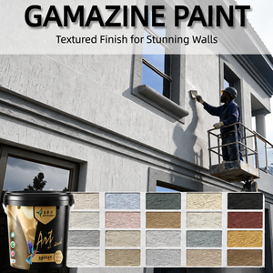 Revestimiento Exterior Gamazine con Efecto Graffiato |   Pintura de Capa Gruesa Anti-Grietas, Material de Fachada Resistente a la Intemperie, Vida Útil de 20 Años - Product Image 1