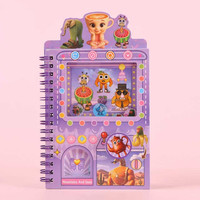 Cuaderno Espiral A5 con Diseño de Dibujos Animados, Cubierta 3D, Ideal para Niños, para la Escuela y la Escritura Diaria, Papelería al por Mayor, Regalo