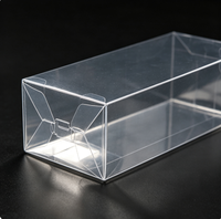 Boîte d'emballage en plastique transparente, PET RPET PVC pliable, boîte cadeau pour petits accessoires, artisanat, cosmétiques