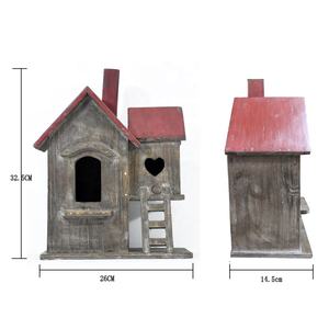 Luckywind צפות כפרי ממוחזר עץ כלוב צבועים בעבודת יד עתיק shabby שיק סגנון גן מקורה מקורה - Product Image 6