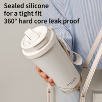 Bouteille d'eau portable en acier inoxydable avec logo personnalisé Tasse à café isolée minimaliste