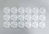 Circuit imprimé en aluminium MCPCB rond personnalisé, simple face, pour éclairage LED, OEM, pour downlight et ampoule LED