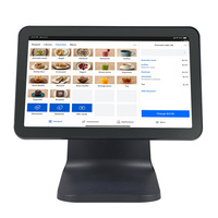 Caisse enregistreuse tactile à écran unique JSJ JSJ75, Intel I3 Dual Core 2.41 GHz, système POS Windows 10, écran tactile capacitif 15,6 pouces