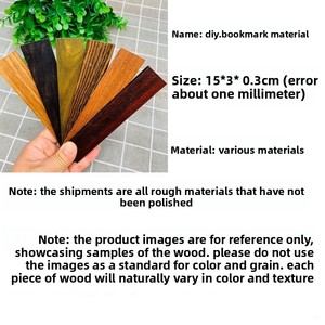 Segnalibro personalizzato in palissandro, materiali in legno fai da te, artigianato scolastico, fai da te, legno massello rosso, lavorazione del legno - Product Image 4