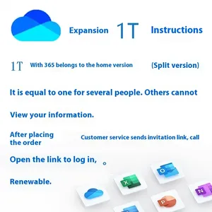 Para <span class=keywords><strong>Microsoft</strong></span> Office 365 Versión Hogar con Expansión de Almacenamiento en la <span class=keywords><strong>Nube</strong></span> de 1 TB de OneDrive, Incluye Entrenamiento de OneNote - Product Image 5