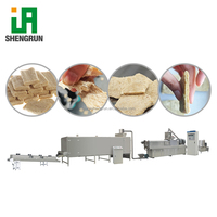 Ligne d'extrusion de snacks protéinés à base de soja, machines de fabrication de protéines végétales texturées, machine de transformation de viande de soja