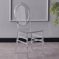 Chaise de banquet transparente en acrylique Chiavari empilable pour événements, la plus vendue, idéale pour hôtels et mariages