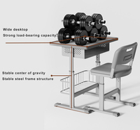 Chaise d'école en plastique durable pour un seul élève, mobilier scolaire en PP, bureau et chaise pour les élèves, mobilier scolaire en métal